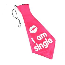 I am single- vicces piros nyakkendő