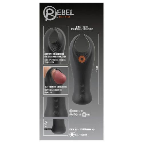 Rebel akkus szilikon makkvibrátor 