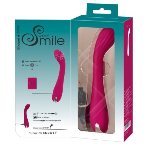 Smile tölthető bordázott G-pont vibrátor