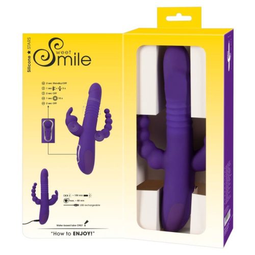 Smile tölthető három ágú forgó-lökő vibrátor