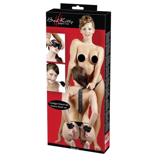 Bad Kitty - fekete szado-mazo szett
