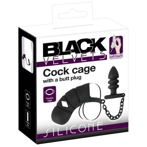 Szilikon péniszlakat anál dildóval - Black Velvet