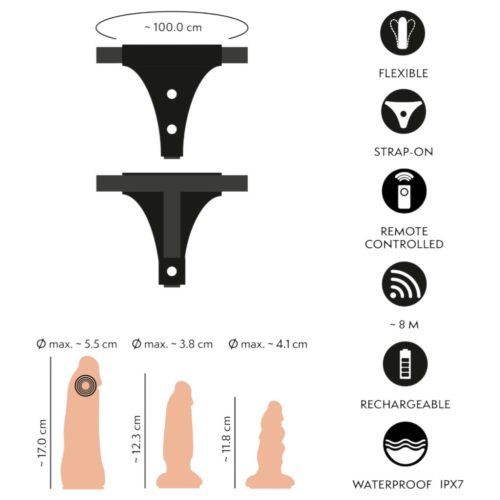 You2Toys - natúr felcsatolható dildó szett