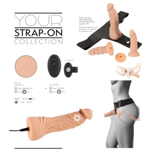 You2Toys - natúr felcsatolható dildó szett