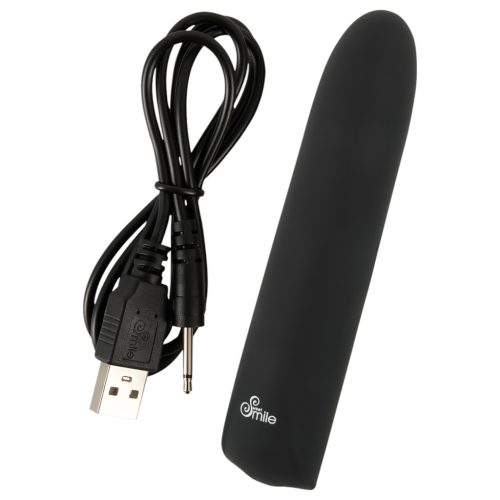 Smile - akkus, vízálló fekete mini vibrátor