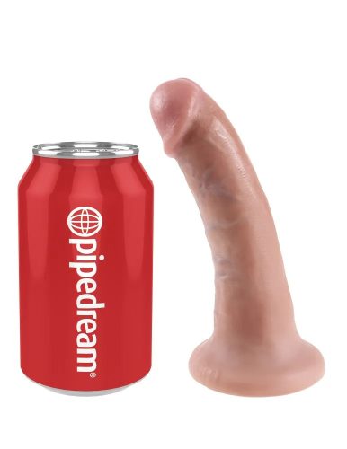 King Cock bőrhatású letapasztható dildó - 15 cm