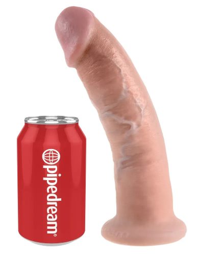 King Cock bőrhatású letapasztható dildó - 23 cm