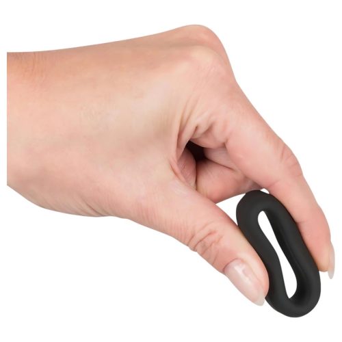 Black Velvet vastagfalú fekete péniszgyűrű - 2,6cm