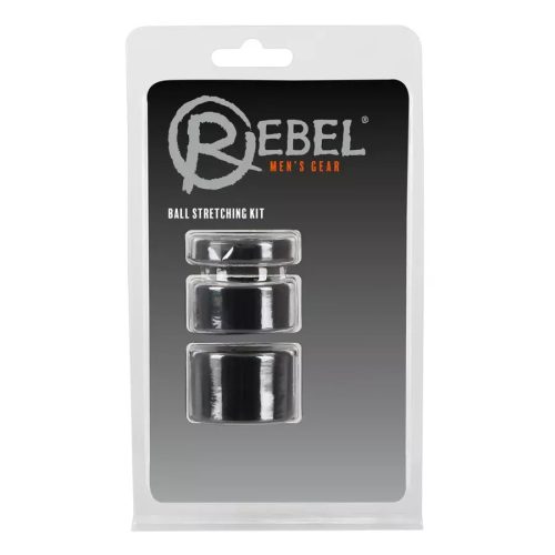 Péniszgyűrű,heregyűrű és nyújtó szett- Rebel Ball