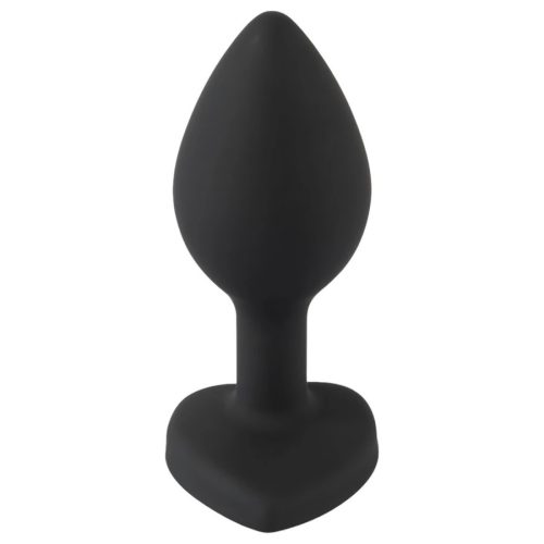 You2Toys fehér köves anál plug - fekete