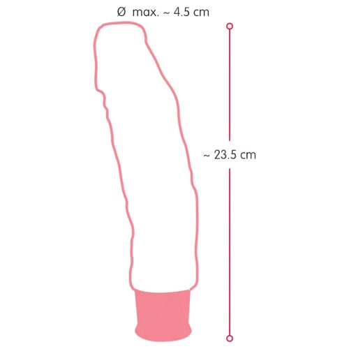 Nature Skin élethű natúr vibrátor - 23 cm