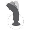 King Cock 7 tapadókorongos vibrátor -18 cm