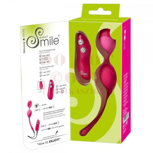 Smile vibrációs kéjgolyók távirányítóval
