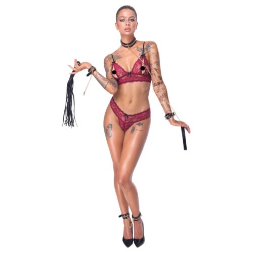 Bad Kitty - fekete bondage szett - 6 részes