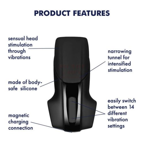Extra erős tölthető makk vibrátor - Satisfyer Men