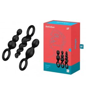 Satisfyer fekete análbot készlet – 3 darabos