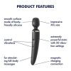 Satisfyer Woman Wand tölthető masszírozó - fekete