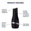 Satisfyer Men Classic ezüst - kézi szívó maszturbátor