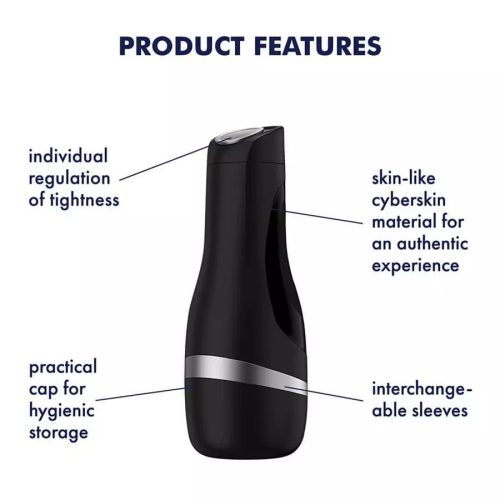 Satisfyer Men Classic ezüst - kézi szívó maszturbátor