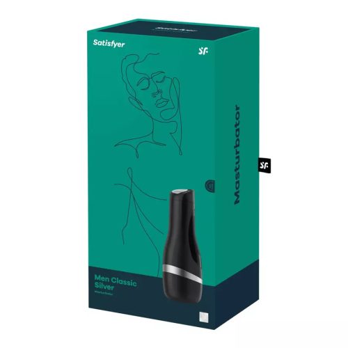 Satisfyer Men Classic ezüst - kézi szívó maszturbátor