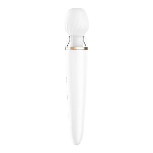 Satisfyer Double Wand okos tölthető masszírozó - fehér