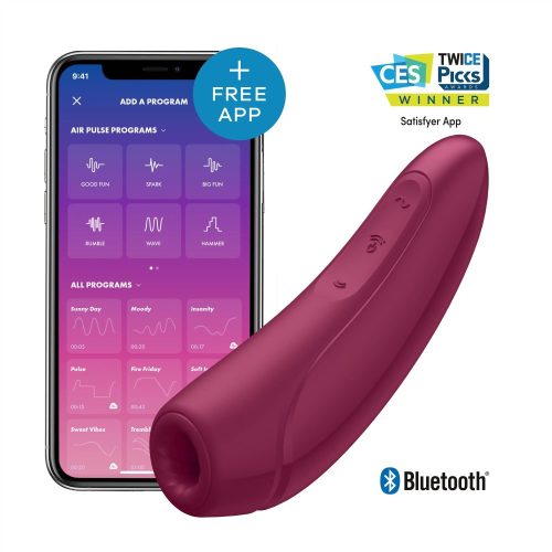 Akkus okos vízálló csiklóizgató vibrátor - Satisfyer Curvy 1+