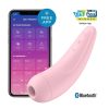 Akkus okos vízálló csiklóizgató pink vibrátor - Satisfyer Curvy 2