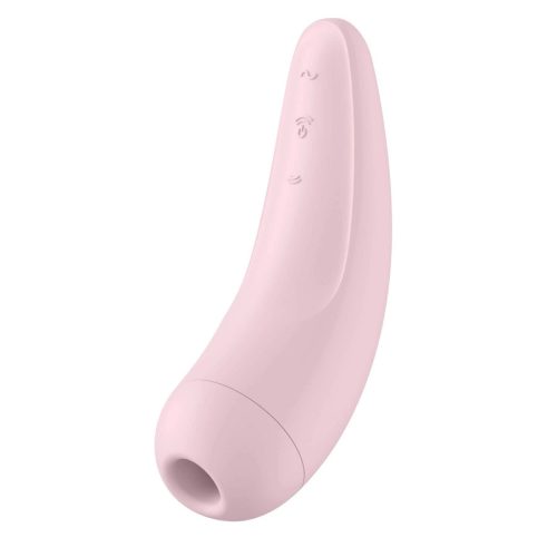 Akkus okos vízálló csiklóizgató pink vibrátor - Satisfyer Curvy 2