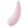 Akkus okos vízálló csiklóizgató pink vibrátor - Satisfyer Curvy 2