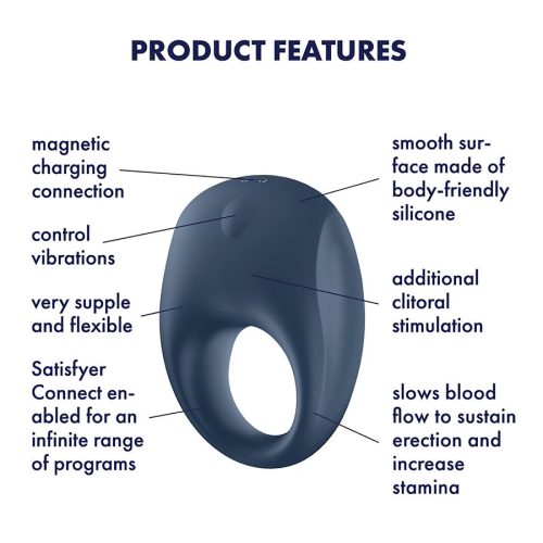 Satisfyer Strong One okos tölthető péniszgyűrű