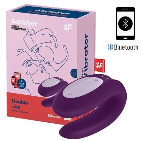   Tölthető okos vízálló lila párvibrátor - Satisfyer Double Joy