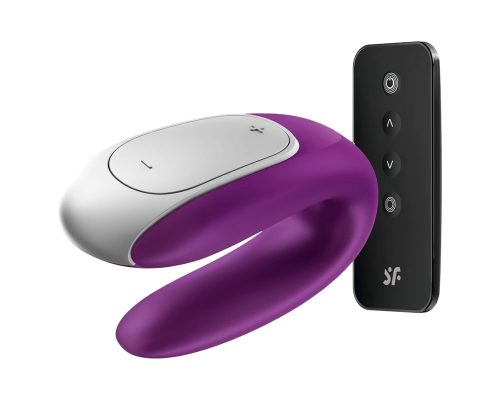 Satisfyer Double Fun okos vízálló párvibrátor - lila