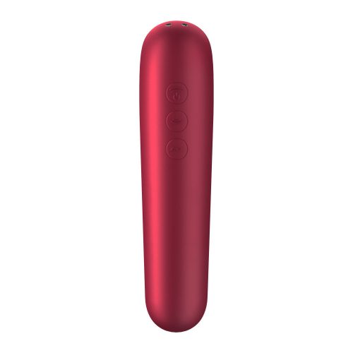 Satisfyer Dual Love csiklószívó vibrátor - piros