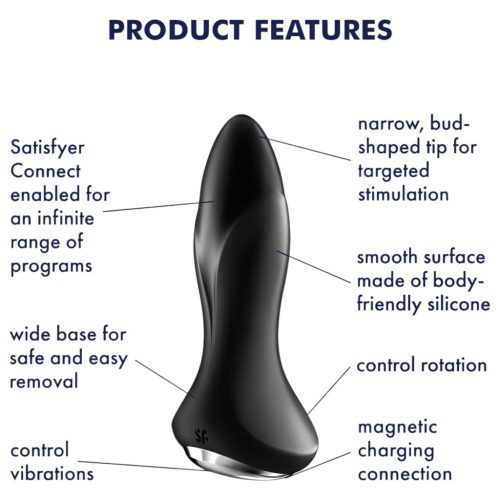 Satisfyer Rotator Plug 1 - gyöngyös anál vibrátor