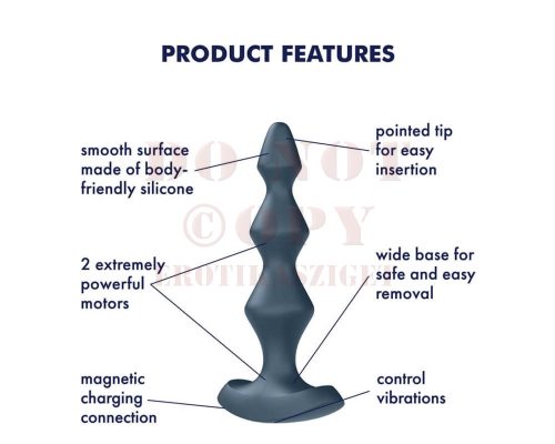 Satisfyer Lolli vízálló anál vibrátor - zöld