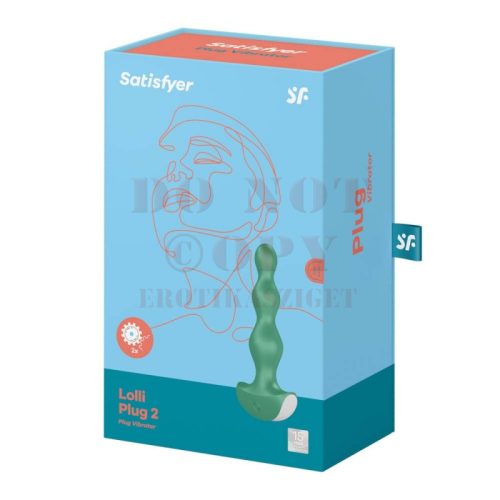 Satisfyer Lolli vízálló anál vibrátor - zöld