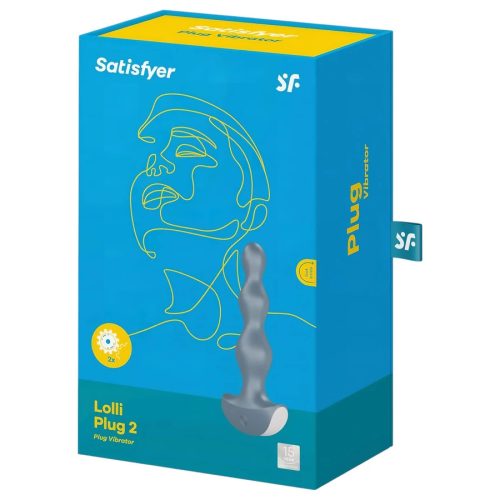 Satisfyer Lolli vízálló anál vibrátor - szürke