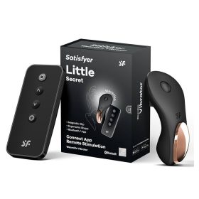   Satisfyer Little Secret - tölthető fekete csiklóizgató vibrátor