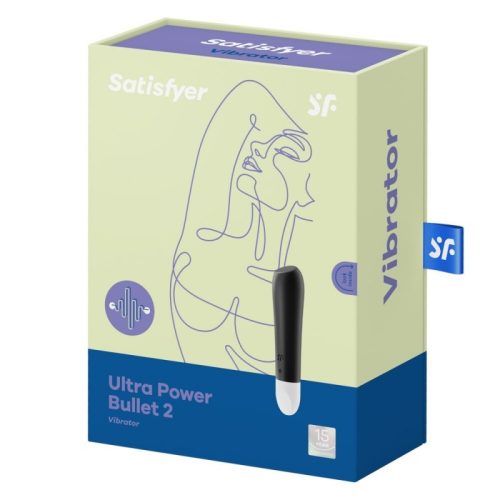 Satisfyer Ultra Power Bullet 2 - akkus fekete csiklóizgató vibrátor