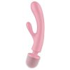Satisfyer Triple Lover - pink G-pont és masszírozó vibrátor