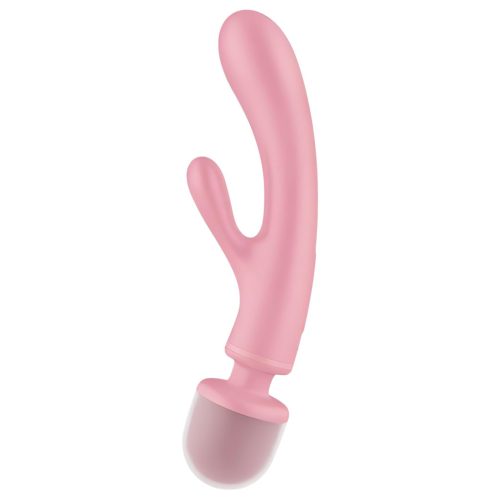 Satisfyer Triple Lover - pink G-pont és masszírozó vibrátor