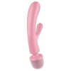 Satisfyer Triple Lover - pink G-pont és masszírozó vibrátor