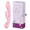 Satisfyer Triple Oh tölthető csiklókaros pink vibrátor