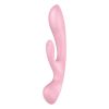Satisfyer Triple Oh tölthető csiklókaros pink vibrátor