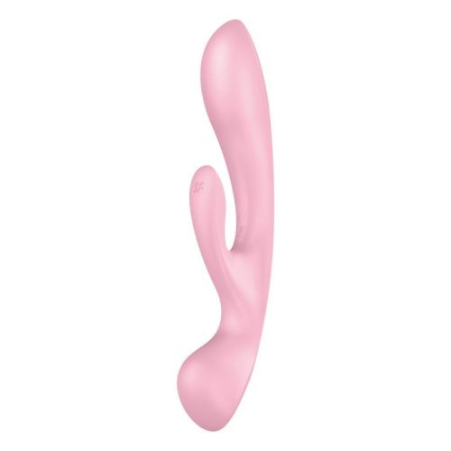 Satisfyer Triple Oh tölthető csiklókaros pink vibrátor