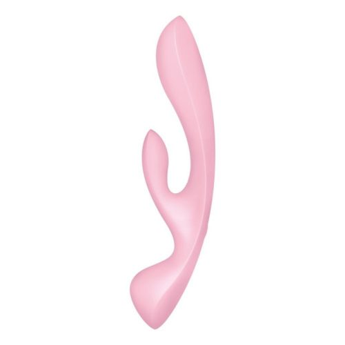 Satisfyer Triple Oh tölthető csiklókaros pink vibrátor