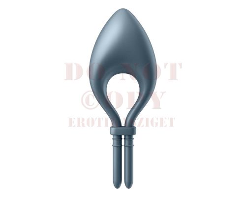 Satisfyer Bullseye tölthető vibrációs péniszgyűrű - sötétkék