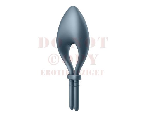 Satisfyer Bullseye tölthető vibrációs péniszgyűrű - sötétkék