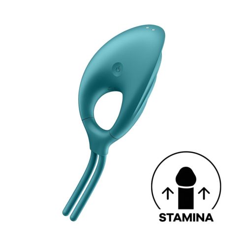 Satisfyer Swordsman - zöld akkus, vibrációs péniszgyűrű