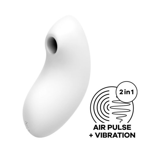 Akkus vízálló csiklóizgató vibrátor - Satisfyer Vulva Lover 2 fehér